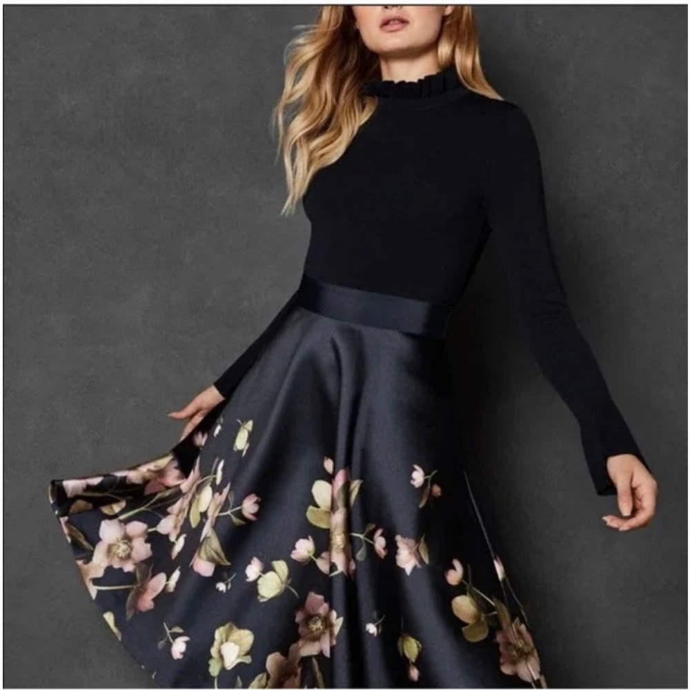 Ted Baker Seema Blue Floral Dress